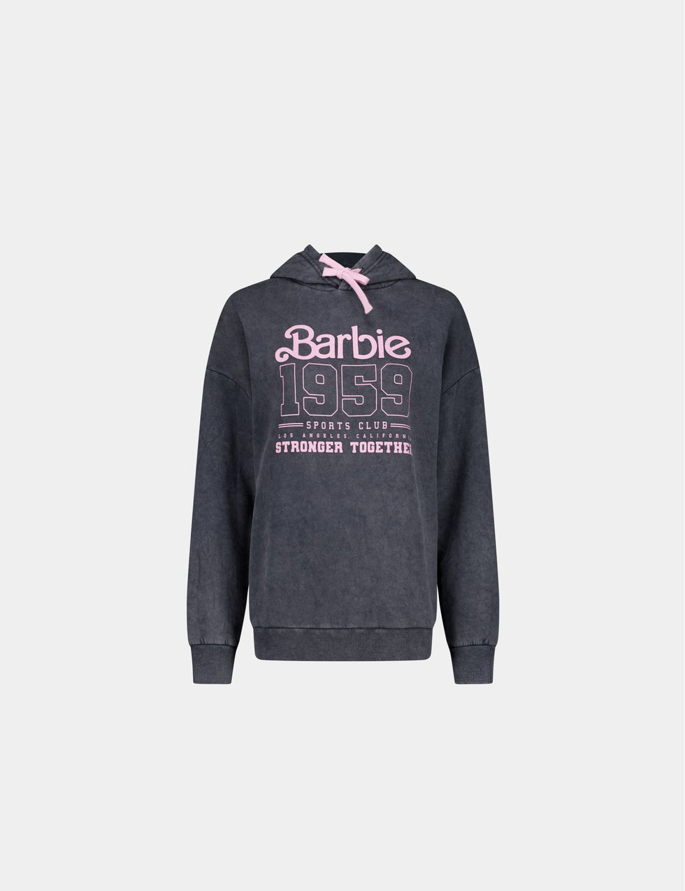 Sweat à capuche Barbie x Jennyfer gris anthracite