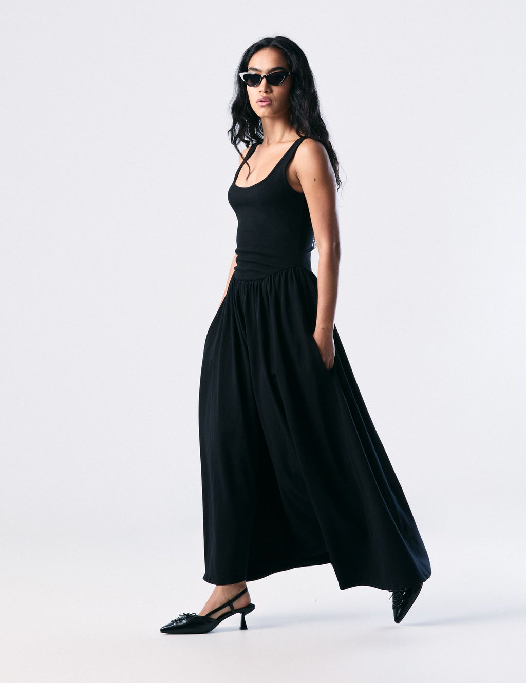 Robe longue noire