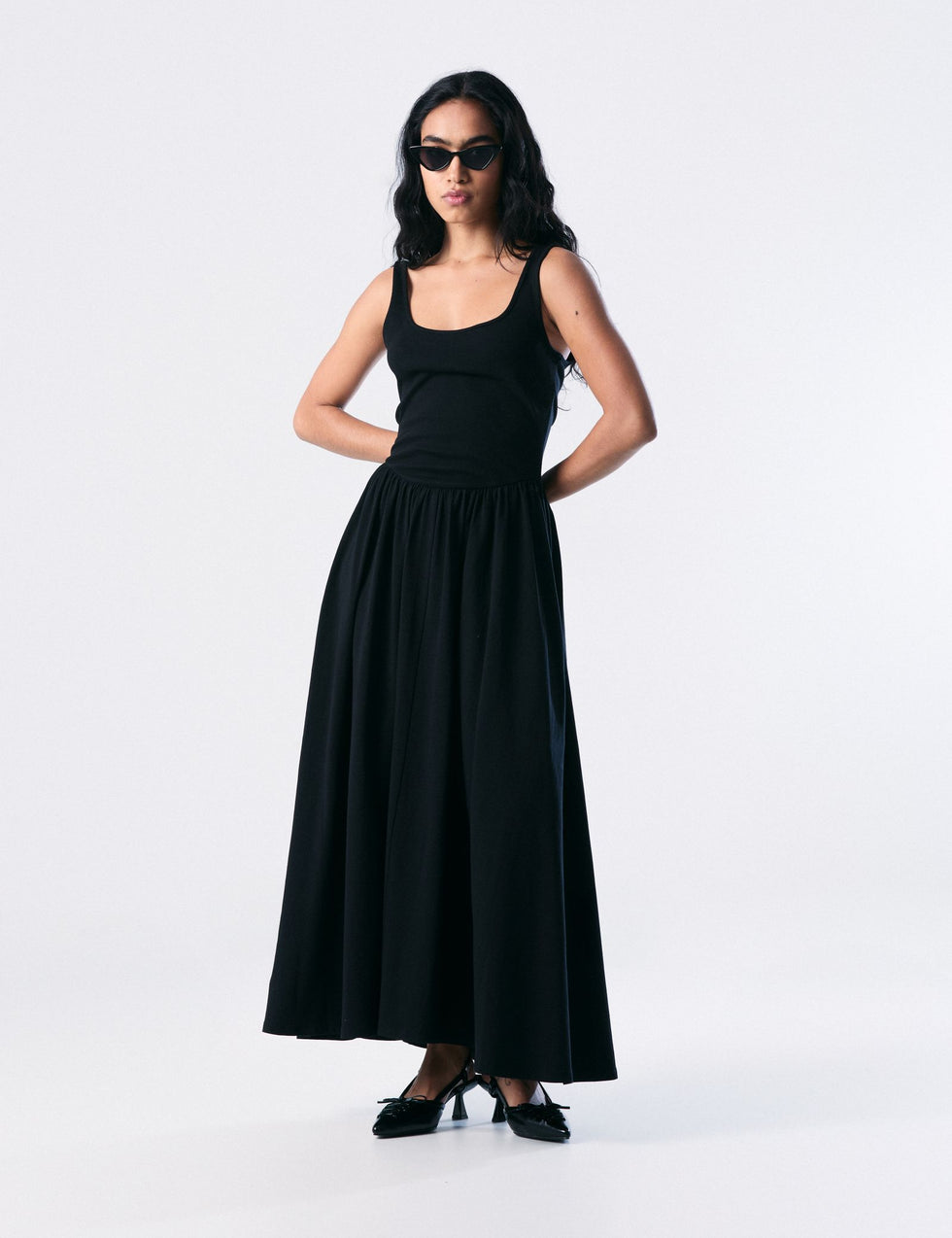 Robe longue noire